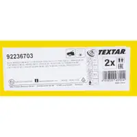 TEXTAR 92236703 Bremsscheiben Satz f&uuml;r ALFA ROMEO 145 146 FIAT Punto LANCIA Delta Y vorne