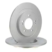 TEXTAR Bremsscheiben Satz &Oslash; 284mm f&uuml;r KIA Niro 1 HYUNDAI Ioniq hinten 58411G2700