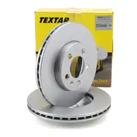 TEXTAR 92303803 Bremsscheiben Satz f&uuml;r VW Polo 6 Arona Ibiza 5 Fabia 4 Kamiq 1ZG/1ZJ vorne