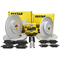 TEXTAR Bremsscheiben + Bel&auml;ge f&uuml;r OPEL Mokka/10 J13 Fgst. J4000001/JB000001 vorne + hinten