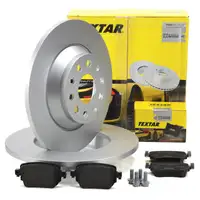 TEXTAR Bremsscheiben + Bel&auml;ge f&uuml;r VW Sharan 7N ab Fgst. AUDI 8U 1KU SEAT Alhambra hinten