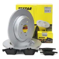 TEXTAR Bremsen Set Bremsscheiben + Bremsbel&auml;ge f&uuml;r FORD Focus 3 MK3 bis 01.2016 hinten
