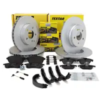 TEXTAR Bremsscheiben Bel&auml;ge Sensor Backen f&uuml;r MERCEDES W204 S204 C/A207 vorne + hinten