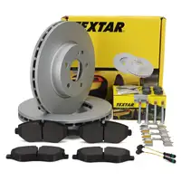TEXTAR Bremsscheiben + Bel&auml;ge + Sensor f&uuml;r MERCEDES Viano Vito W639 W447 ab 06.2012 vorne