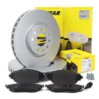 TEXTAR Bremsscheiben + Bel&auml;ge + Sensor f&uuml;r VW Tiguan SEAT Tarraco SKODA PR-1LW vorne