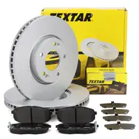 TEXTAR Bremsen Set Bremsscheiben + Bremsbel&auml;ge f&uuml;r HYUNDAI i30 FD 16 Zoll vorne