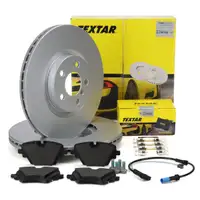 TEXTAR Bremsscheiben + Bremsbel&auml;ge + Sensor f&uuml;r BMW X1 U11 X2 U10 MINI Countryman vorne