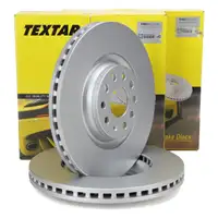 TEXTAR 92229805 Bremsscheiben Satz f&uuml;r VW Golf 7 8 GTI/R Passat B7 B8 Tiguan 8V 8Y vorne