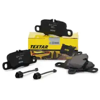TEXTAR 2455402 Bremsbel&auml;ge + Warnkontaktkabel f&uuml;r PORSCHE Panamera (970) hinten