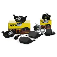 TEXTAR Bremsbel&auml;ge + Wako f&uuml;r AUDI A2 A3 SEAT SKODA VW Golf 4 5 Polo vorne + hinten