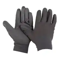 1 pair of TEXXOR work gloves, knitted gloves with rubber coating, black, size 11 / XXL