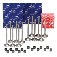 6x TRW Einlassventil + 6x Auslassventil + 12x ELRING Dichtungen f&uuml;r VW Polo 4 5 Ibiza 1.2