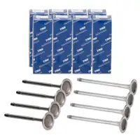 4x TRW Einlassventil + 4x Auslassventil f&uuml;r BMW E81-88 E46 E90-93 E60/61 X1 N42 N43 N46