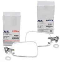 2x TYC Au&szlig;enspiegel Seitenspiegel plan CHROM f&uuml;r VW K&auml;fer links + rechts