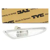 TYC Blinkleuchte Blinker seitlich WEISS f&uuml;r BMW 3er E46 LCI ab 10.2001 X3 E83 vorne rechts