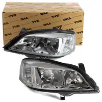 2x TYC HALOGEN H7/HB3 Hauptscheinwerfer OPEL Astra G (alle Varianten) links + rechts