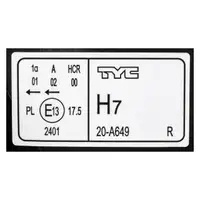TYC 20-0649-15-2 H7 Hauptscheinwerfer f&uuml;r BMW 1er E81 E87 E82 E88 rechts 63117193388