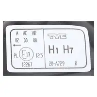 TYC HALOGEN Hauptscheinwerfer f&uuml;r VW Polo 4 Mk4 ab Baujahr 05.2005 rechts 6Q1941008AT