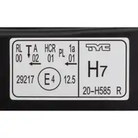 TYC 20-17585-06-2 HALOGEN Hauptscheinwerfer f&uuml;r DACIA Logan 2 Logan Mcv 2 Sandero 2 rechts
