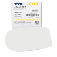 TYC 309-0023-1 Au&szlig;enspiegel Spiegelglas konvex f&uuml;r FIAT Punto 188 links + rechts 71716193