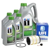 9L Mobil 1 ESP X4 0W-40 Motor&ouml;l + UFI &Ouml;lfilter f&uuml;r AUDI S6 RS6 C7 S7 RS7 4G S8 4H