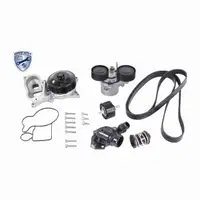 VAICO Keilrippenriemensatz + Wasserpumpe + Thermostat f&uuml;r BMW F30-34 F32-36 F10 X3 X4 N57
