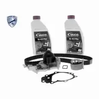 VAICO Zahnriemensatz + Wasserpumpe + 3L Frostschutz f&uuml;r RENAULT Clio 2-4 Kangoo Twingo 1.2