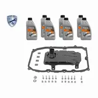 VAICO V10-3222 Getriebefilter Satz 8-Gang 0C8 + 7L Getriebe&ouml;l f&uuml;r AUDI Q7 Cayenne Touareg
