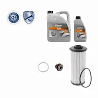 VAICO V10-4991 Getriebefilter Satz + 6L Getriebe&ouml;l f&uuml;r AUDI SEAT SKODA VW 7-Gang DQ381