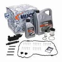 VAICO V10-5390 Getriebefilter Satz + 6L Getriebe&ouml;l f&uuml;r AUDI A4 A5 A6 A7 Q5 7-Gang DL382