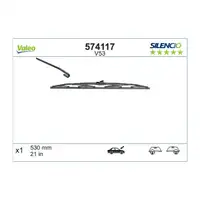 VALEO V53 Scheibenwischer SILENCIO f&uuml;r VW AUDI SEAT SKODA BMW FORD OPEL SMART KIA vorne