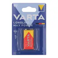 VARTA LONGLIFE MAX POWER ALKALINE Batterie 9V E-BLOCK 4722 6LR61 MN1604 (MHD 12.2029)