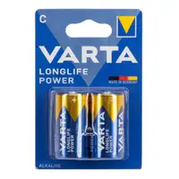 2x VARTA Batterie LONGLIFE POWER Alkalin C LR14 Baby 1,5V (MHD 02.2028)