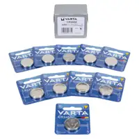 10 VARTA Lithium 3V CR2450 Button Cell Batteries (Best Before 11/2032)