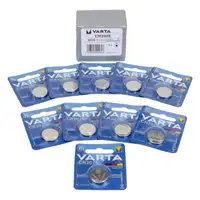 10 VARTA Lithium 3V CR2025 Button Cell Batteries (Best Before 05/2033)