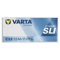 VARTA C22 DYNAMIC SLI Autobatterie Batterie Starterbatterie 12V 52Ah EN470A