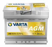 VARTA 560901068K262 DYNAMIC AGM A8 Batterie Starterbatterie 12V 60Ah EN680A B13