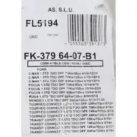 VEGAZ Dieselpartikelfilter Ru&szlig;partikelfilter f&uuml;r FORD Focus 3 Transit 1.5 TDCi 2078647