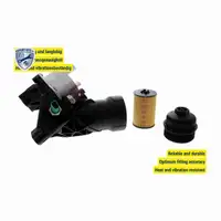 VEMO &Ouml;lk&uuml;hler + &Ouml;lfiltergeh&auml;use + Filter f&uuml;r AUDI A6 C7 Q5 8RB 2.0 TDI G1C G1D