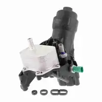 VEMO Oil Cooler + Oil Filter Housing + Filter for AUDI A6 C7 Q5 8RB 2.0 TDI Engine Code CNHA