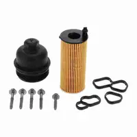 VEMO Oil Cooler + Aluminum Oil Filter Housing + Filter for BMW 3 Series G20, G21; 5 Series G30, G31; X3 G01, G02; B48