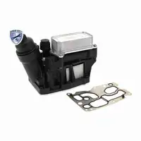 VEMO Oil Cooler + Oil Filter Housing (Aluminum) for BMW 1 Series F20, F21; 3 Series E90&ndash;E93; 5 Series F10, E84, F25, N47