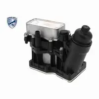 VEMO Oil Cooler + Oil Filter Housing (Aluminum) for BMW 1 Series F20, F21; 3 Series E90&ndash;E93; 5 Series F10, E84, F25, N47