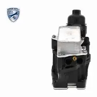 VEMO Oil Cooler + Oil Filter Housing (Aluminum) for BMW 1 Series F20, F21; 3 Series E90&ndash;E93; 5 Series F10, E84, F25, N47