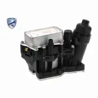 VEMO Oil Cooler + Oil Filter Housing (Aluminum) for BMW 1 Series F20, F21; 3 Series E90&ndash;E93; 5 Series F10, E84, F25, N47