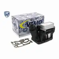 VEMO Oil Cooler + Oil Filter Housing (Aluminum) for BMW 1 Series F20, F21; 3 Series E90&ndash;E93; 5 Series F10, E84, F25, N47