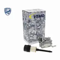 VEMO Oil Cooler + Oil Filter Housing for MERCEDES W202, W203, W210, W211, W639, C219, M112, M113