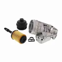 VEMO Oil Cooler + Housing + Filter for MERCEDES-BENZ W176, W177, W246, W247, C117, X247 1.6/2.0