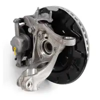 Achsschenkel + Bremsscheibe + Belag f&uuml;r VW Passat B8 Arteon Tiguan vorne links 5Q0407253A