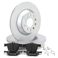 Bremsscheiben + Bremsbel&auml;ge f&uuml;r VW Golf 7 Passat B8 Tiguan Touran A3 8V Q3 F3 TT FV hinten